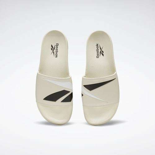 Reebok UNISEX Classic Slide Alabaster/ Black/ White FW5753 Size UK 8 (SA 8)