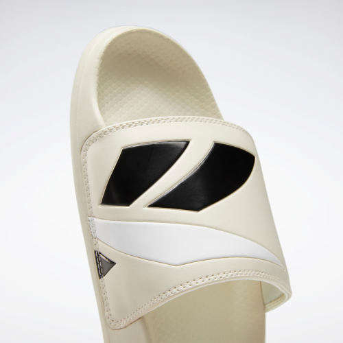 Reebok UNISEX Classic Slide Alabaster/ Black/ White FW5753 Size UK 8 (SA 8)