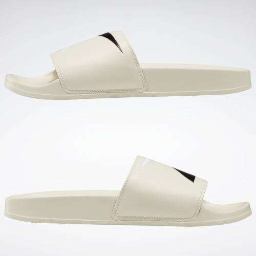 Reebok UNISEX Classic Slide Alabaster/ Black/ White FW5753 Size UK 8 (SA 8)