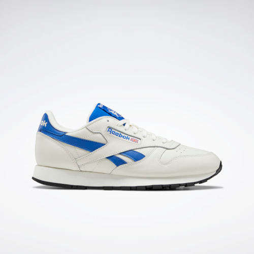 Reebok UNISEX Classic Leather Chalk / Humble Blue / Black EF3385 Size UK 7 (SA  7)