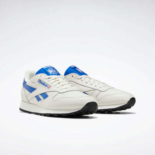 Reebok UNISEX Classic Leather Chalk / Humble Blue / Black EF3385 Size UK 7 (SA  7)