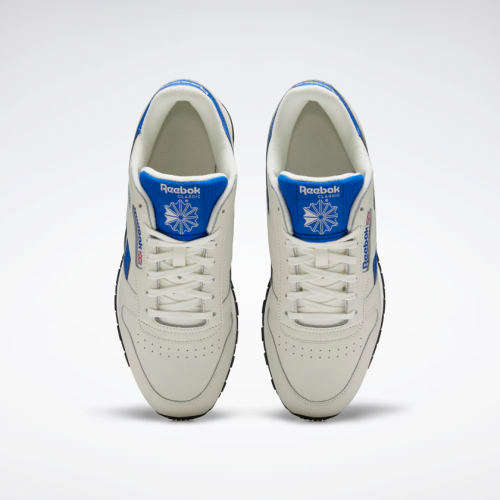 Reebok UNISEX Classic Leather Chalk / Humble Blue / Black EF3385 Size UK 7 (SA  7)