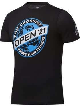 Reebok Men's CrossFit® Open 2021 Tee Blue FS7639 Size XL
