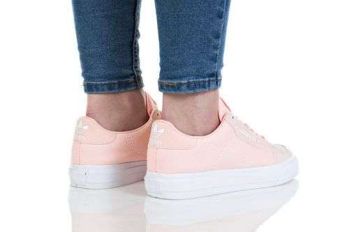 adidas Women's CONTINENTAL VULC Clear Orange/ White EF9450 Size UK 6 (SA 6)