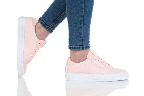 adidas Women's CONTINENTAL VULC Clear Orange/ White EF9450 Size UK 6 (SA 6)