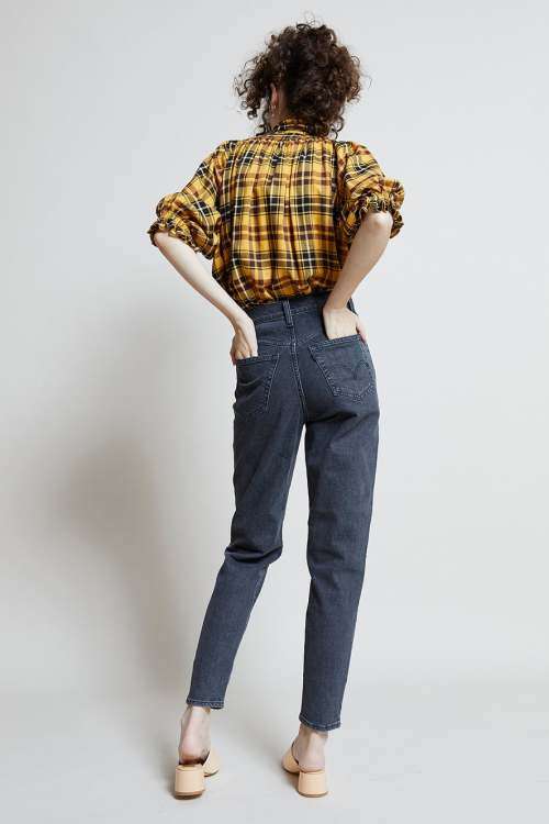 Levi`s® High Waisted Mom Jeans 26986-0000 Black / Gray Size 29 x 27