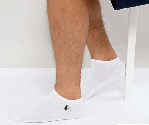 Men's POLO 2 Pack COOL ANKLE SOCKS Black/White UK/SA Size 7 - 10