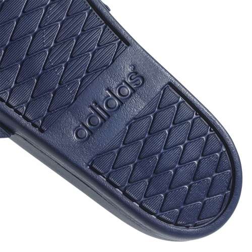 adidas UNISEX ADILETTE CLOUDFOAM PLUS LOGO SLIDES Dark Blue/ White B44870 Size UK 9 (SA 9)