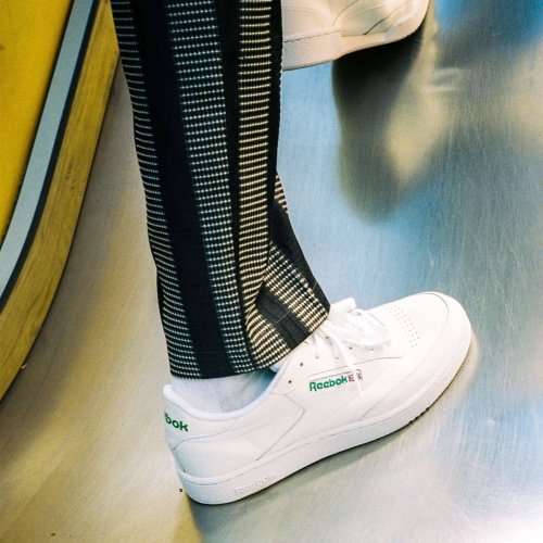 Reebok Men's Club C 85 Intense White/ Green AR0456 Size UK 10 (SA 10)