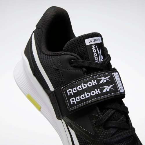 Reebok Men's Lifter PR II Black/ White/ Chartreuse FU9444 Size UK 8 (SA 8)