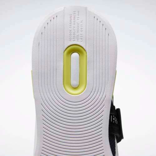 Reebok Men's Lifter PR II Black/ White/ Chartreuse FU9444 Size UK 8 (SA 8)