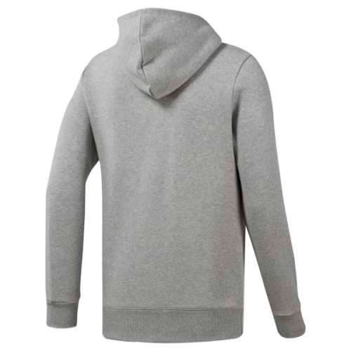 Reebok Men's Classic Full Zip Fleece Hoodie Grey DT8129 Size Medium