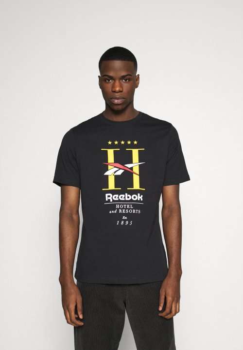 Reebok Men's Reebok Classic GP Hotel Tee Black FT7404 Size Large