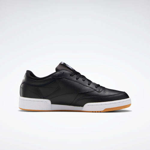 Reebok Men's Club C 85 Intense Black/ White/ Gum AR0458 Size UK 9 (SA 9)