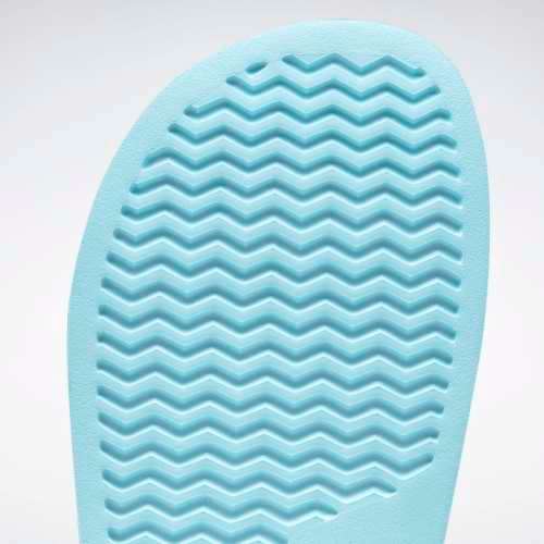 Reebok Women's FULGERE SLIDES  Digital Glow/ Radiant Aqua/ Chalk Blue FY0048 Size UK 6.5 (SA 6.5)
