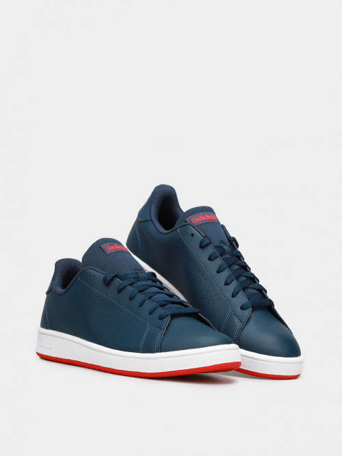 adidas Men`s ADVANTAGE BASE Crew Navy/ Cloud White FY8635 Size UK 10 (SA 10)