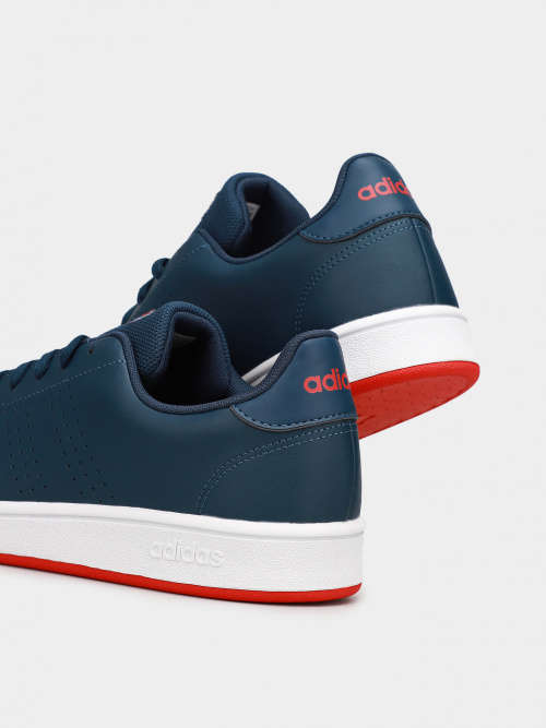 adidas Men`s ADVANTAGE BASE Crew Navy/ Cloud White FY8635 Size UK 10 (SA 10)