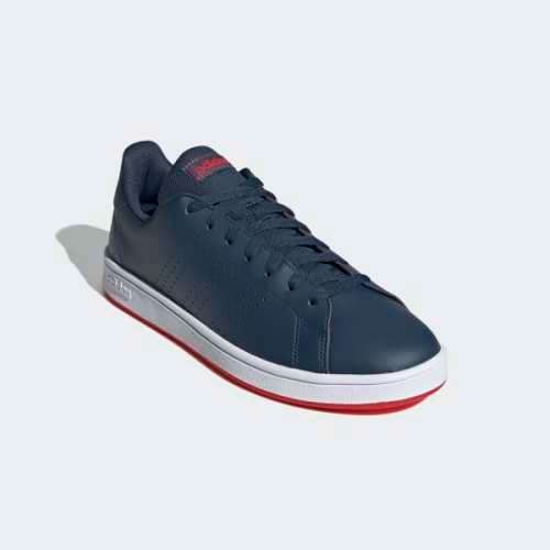 adidas Men`s ADVANTAGE BASE Crew Navy/ Cloud White FY8635 Size UK 10 (SA 10)