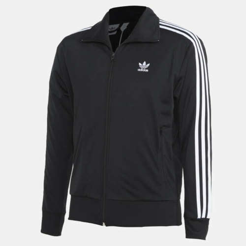 adidas Men`s FIREBIRD TREFOIL TRACK TOP Black EX5210 Size Large