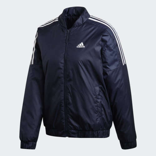 adidas Women`s ESSENTIALS INSULATED BOMBER JACKET Legend Ink GH4581 Size XL