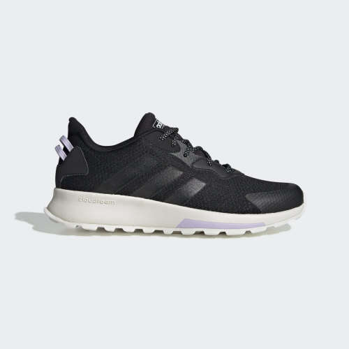 adidas Women`s QUESA TRAIL X Core Black/ Core Black/ Purple Tin EG4209 Size UK 5 (SA 5)