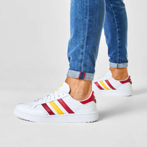 adidas Men`s TEAM COURT White/ Bright Yellow FW5066 Size UK 11 (SA 11)