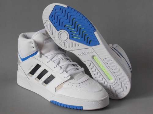 adidas Men's DROP STEP Footwear White/ Metal Grey/ Glow Blue EF7137 Size UK 8 (SA 8)