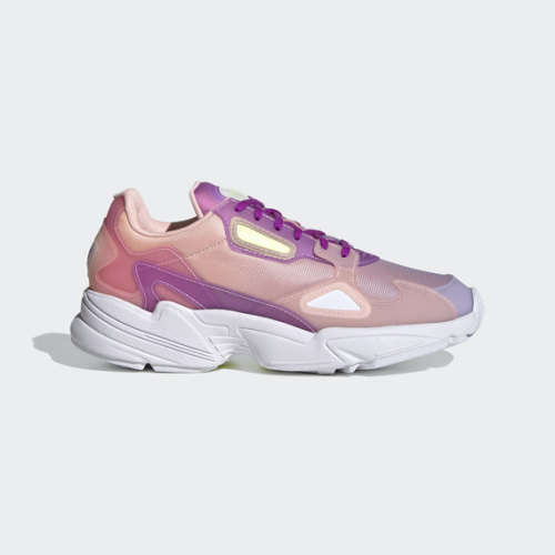 adidas Women`s FALCON Bliss Purple/ Shock Purple/ Haze Coral FW2486 Size UK 6 (SA 6)