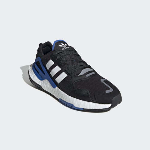 adidas Men`s DAY JOGGER Core Black / White/ Blue FW4041 Size UK 9 (SA 9)