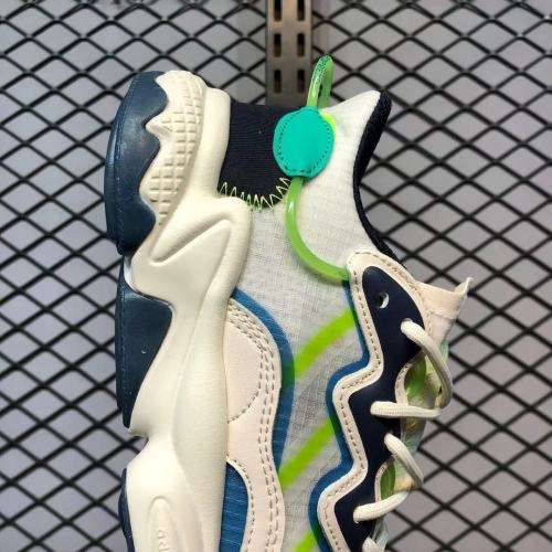 adidas Men's OZWEEGO Chalk White/ Signal Green/ Legend Ink FY3124 Size UK 9.5 (SA 9.5)