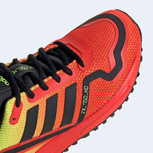 adidas Men`s ZX 2K FLUX Solar Yellow / Hi-Res Red / Core Black FW0473 Size UK 10 (SA 10)