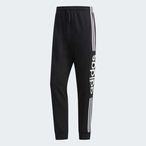 adidas Men`s ESSENTIALS COLORBLOCK COTTON FLEECE PANTS Black FL0296 Size XL