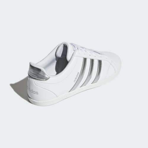 adidas Women`s VS CONEO QT White / Matte Silver DB0135 Size UK 9.5 (SA 9.5)