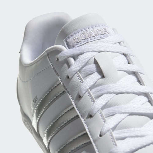 adidas Women`s VS CONEO QT White / Matte Silver DB0135 Size UK 9.5 (SA 9.5)