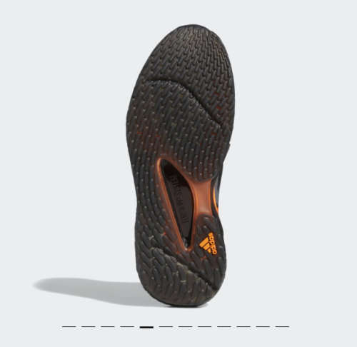 adidas Men's ALPHATORSION BOOST Core Black/ Signal Orange/ Grey Six FW9550 Size UK 10 (SA 10)