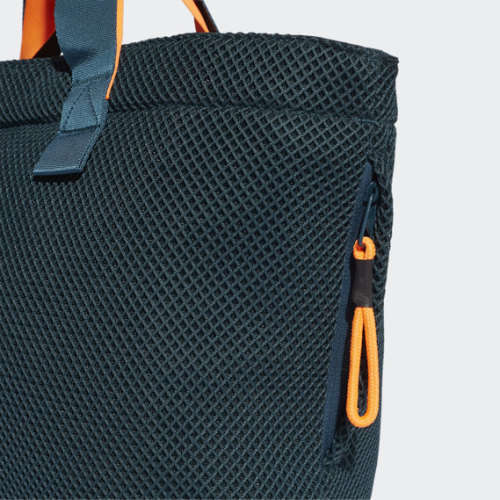 adidas Women's MESH SPORTS TOTE BAG Wild Teal / Screaming Orange Medium GM4548