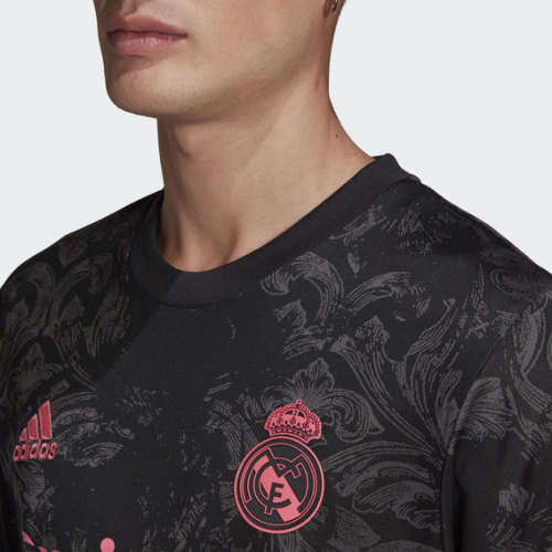 adidas Men's REAL MADRID 20/21 THIRD JERSEY Black GE0933 Size Large