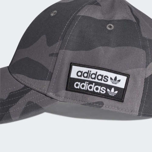 adidas UNISEX R.Y.V. CAMO BASEBALL CAP Grey Four F17 / Black EH4067 ONE SIZE FIT ALL