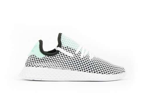 adidas Men's Deerupt Runner Core Black/ Easy Green B28076 Size UK 11 (SA 11)