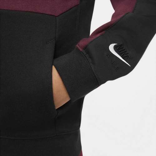 Nike AIR Boys Full Zip Hoodie Beetroot/ Black DJ0664 638 (STD FIT) Size Medium
