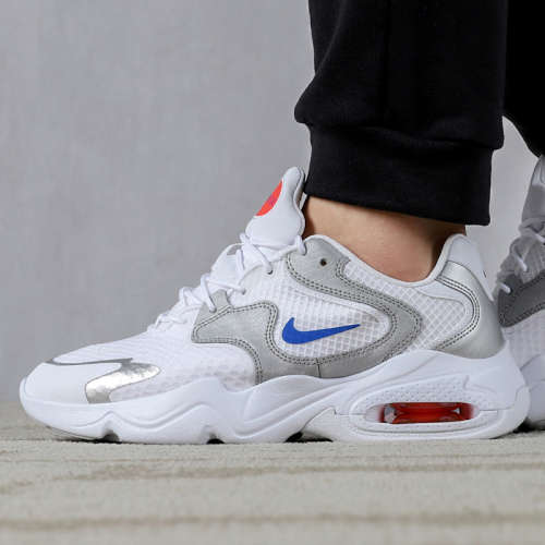 Nike Women`s Air Max 2X White Metallic Silver Racer Blue CK2947 102 Size UK 7 (SA 7)