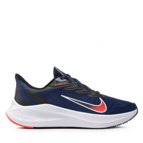 Nike Men`s Zoom Winflo 7 Midnight Navy/ Bright Crimson CJ0291 400 Size UK 8 (SA 8)