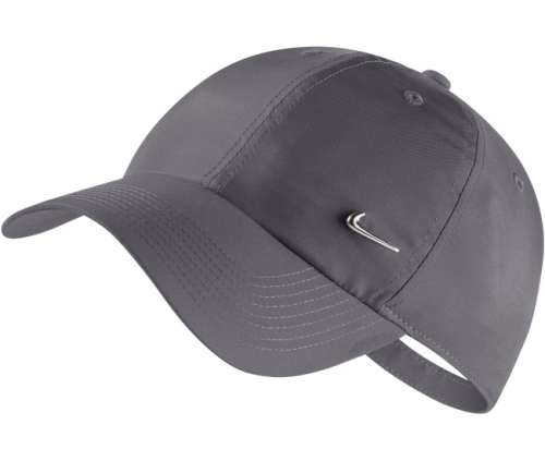 Nike UNISEX Sportswear Heritage86 METAL LOGO SWOOSH CAP Dark Grey 943092 021 One Size fits All
