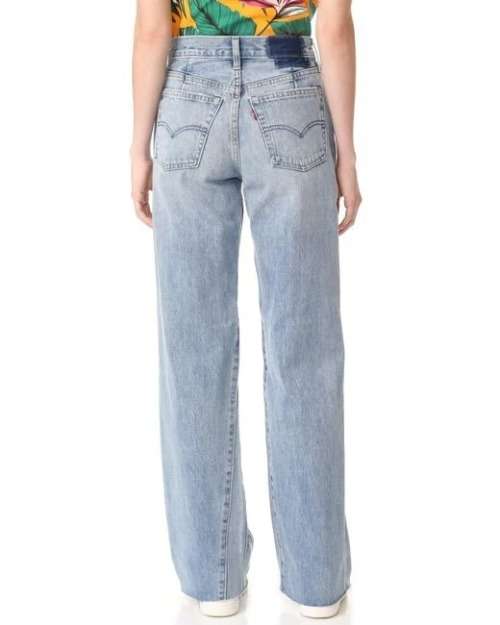 Levi`s® High Rise Altered Wide Leg Blue Jeans 35924 0000 Size 29