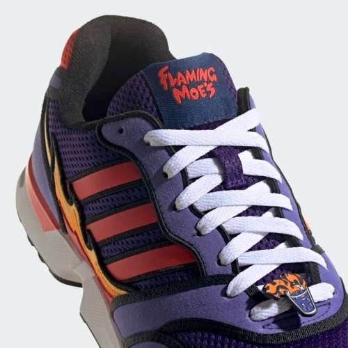 adidas Men`s ZX 1000 SIMPSONS FLAMING MOE Purple/Bright Red/Core Black H05790 Size UK 8 (SA 8)