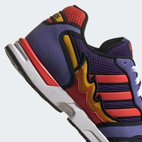 adidas Men`s ZX 1000 SIMPSONS FLAMING MOE Purple/Bright Red/Core Black H05790 Size UK 8 (SA 8)