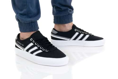 adidas UNISEX DELPALA Collegiate Black/ White/ Grey FW4240 Size UK 5 (SA 5)