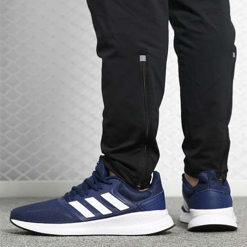 adidas Men`s RUNFALCON Dark Blue / Cloud White / Core Black F36201 Size UK 11 (SA 11)