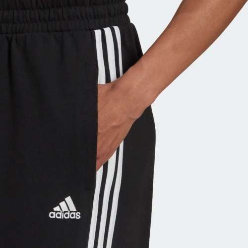 adidas Women`s ADIDAS 3-STRIPES WIDE LEG BLACK PANTS GA2054 Size XL
