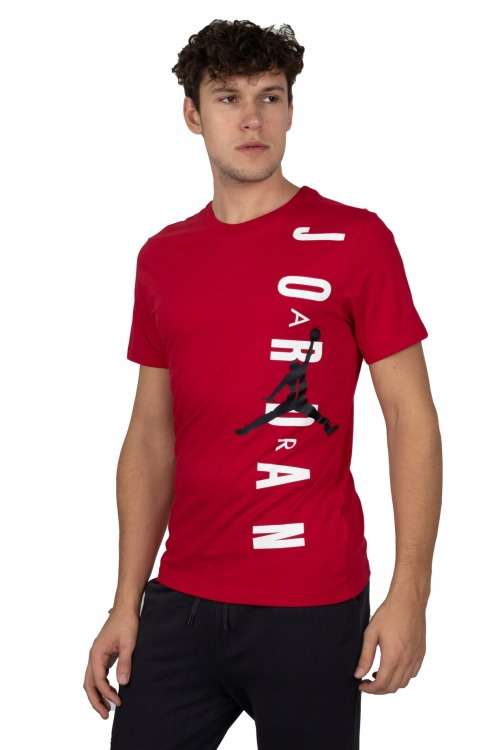 Nike Men`s Jordan JSW Tee HBR Vertical JORDAN Gym Red DA9622 687 Size Large